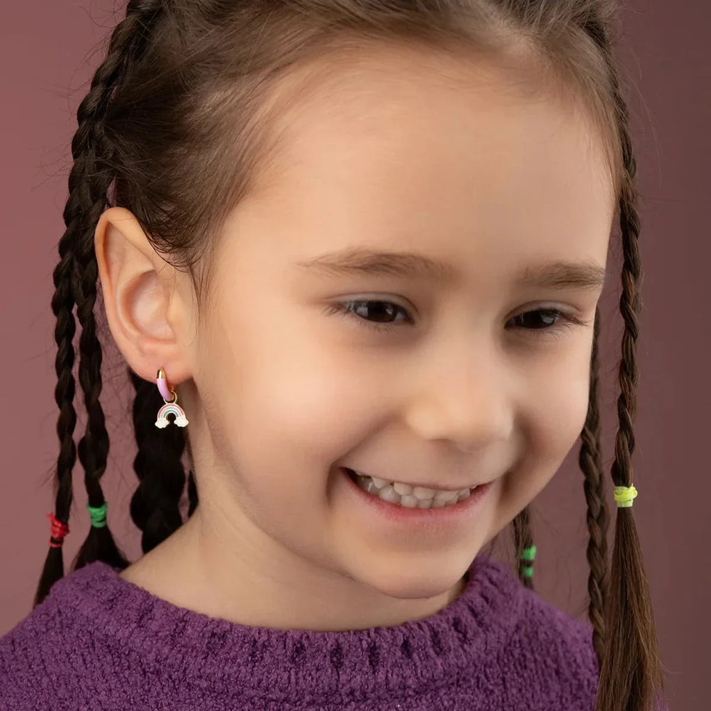 BARNS REGNBÅGEÖRHÄNGEN | 925 SILVER