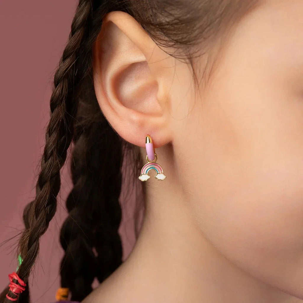 BARNS REGNBÅGEÖRHÄNGEN | 925 SILVER