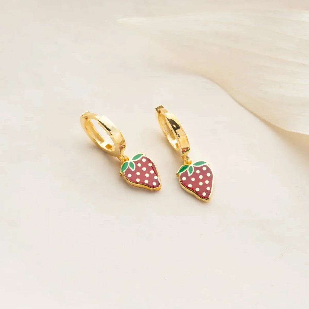 Jordgubbs- och barnögonhänge | 925 silver