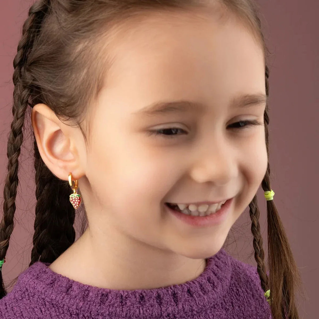 Jordgubbs- och barnögonhänge | 925 silver