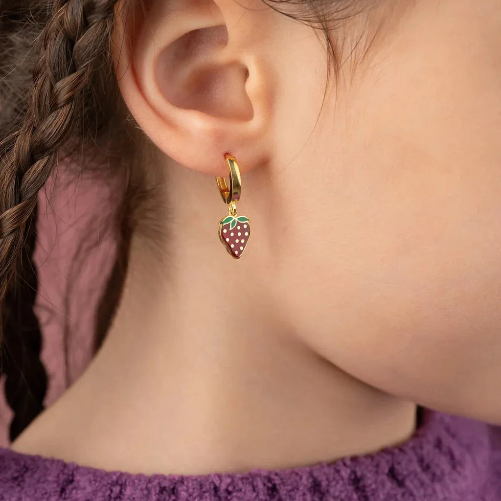 Jordgubbs- och barnögonhänge | 925 silver
