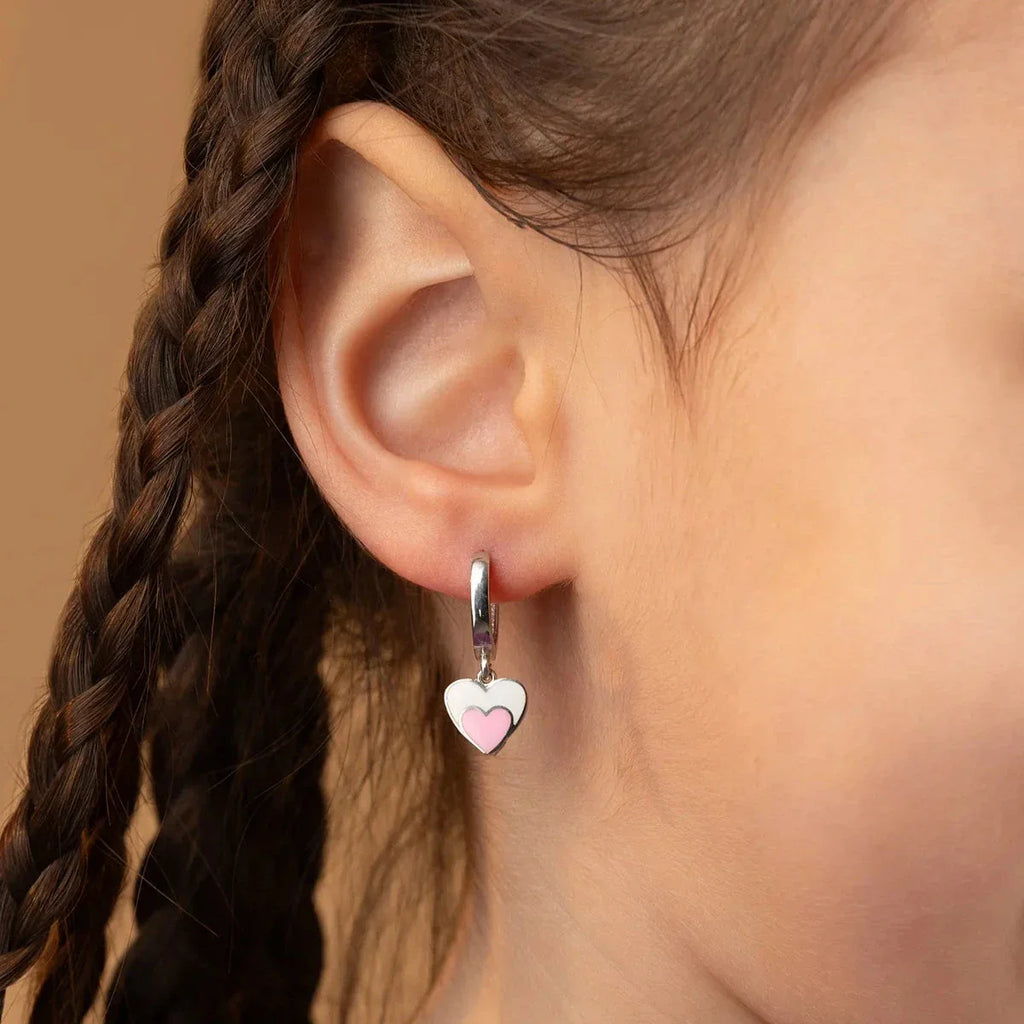 HJÄRTA BARNÖRHÄNGEN | 925 SILVER
