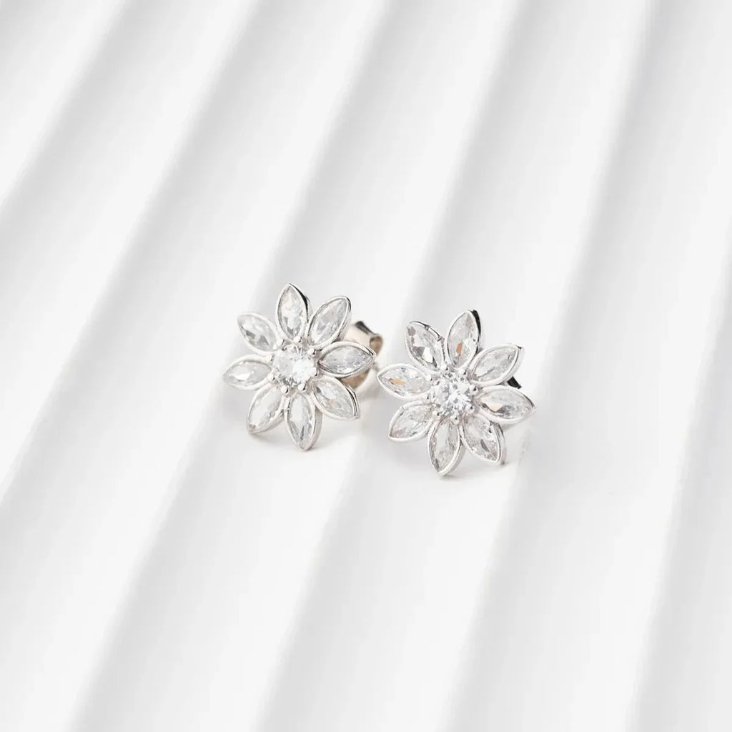 LOTUS BLOMMA ÖGONHÄNGNING | 925 SILVER