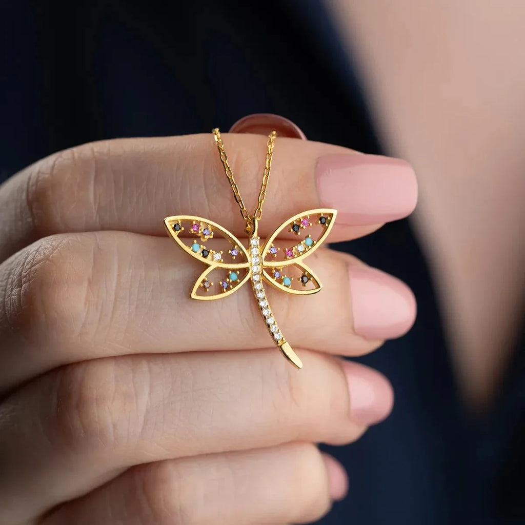 FÄRGRIGT SLÄCKE KRAGE | 925 SILVER