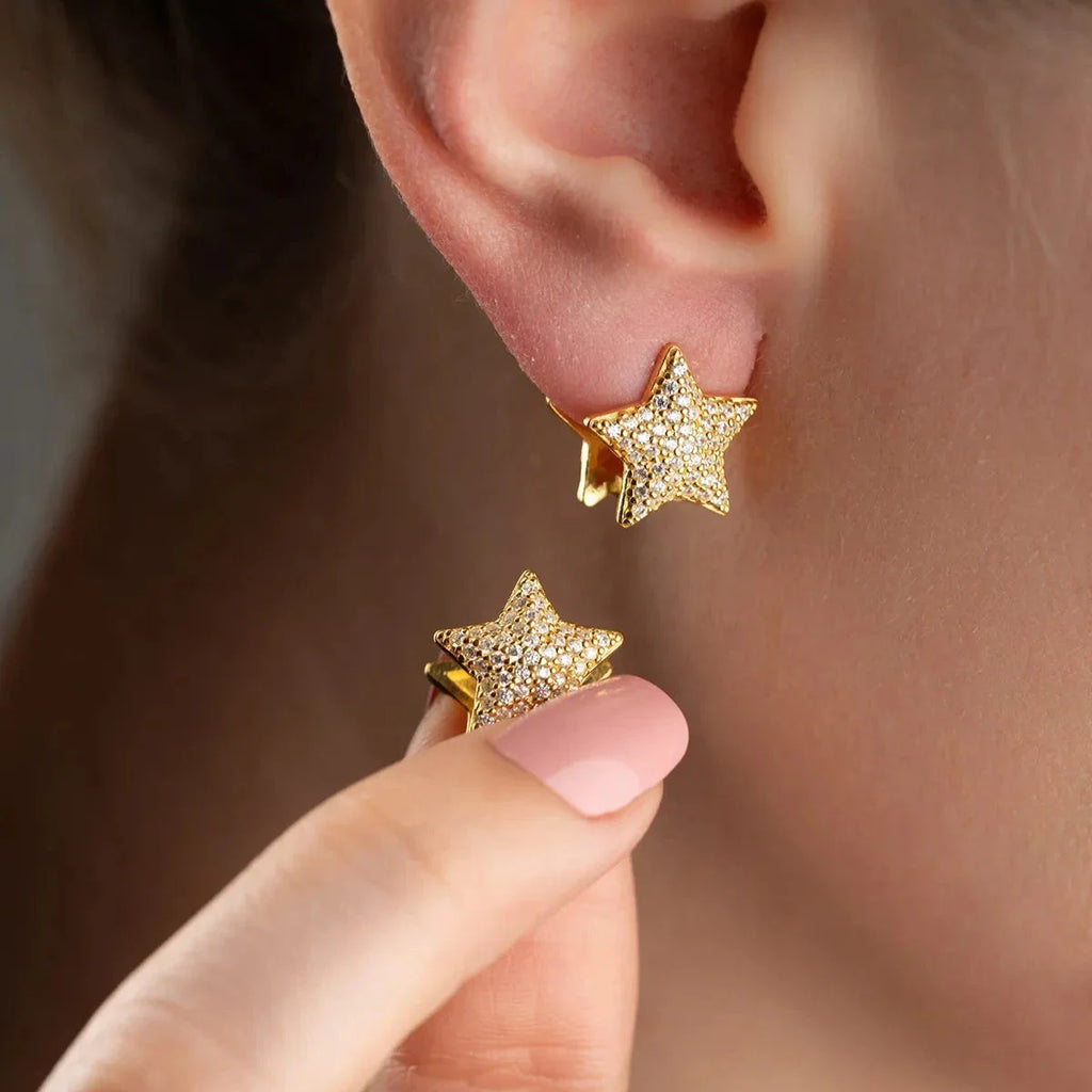 Ögonhänge med stjärnglans | 925 silver