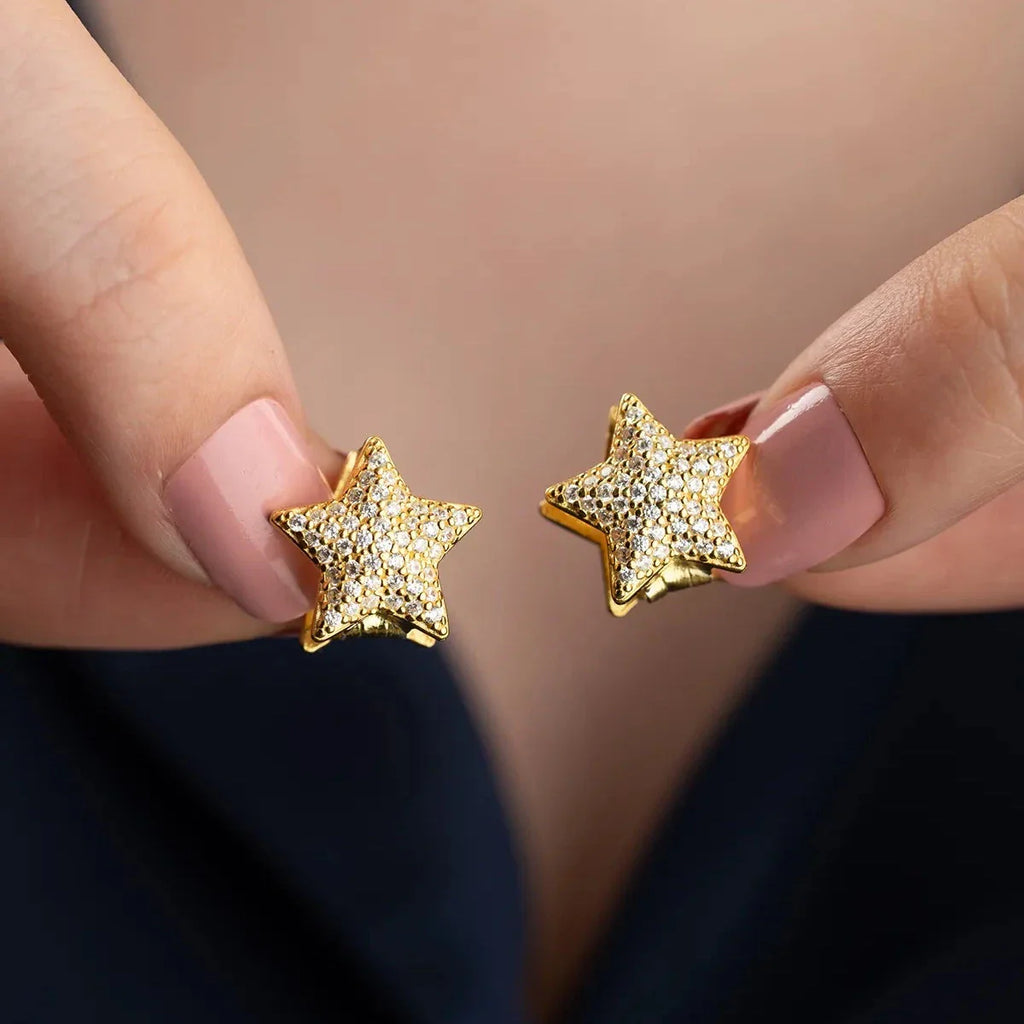 Ögonhänge med stjärnglans | 925 silver