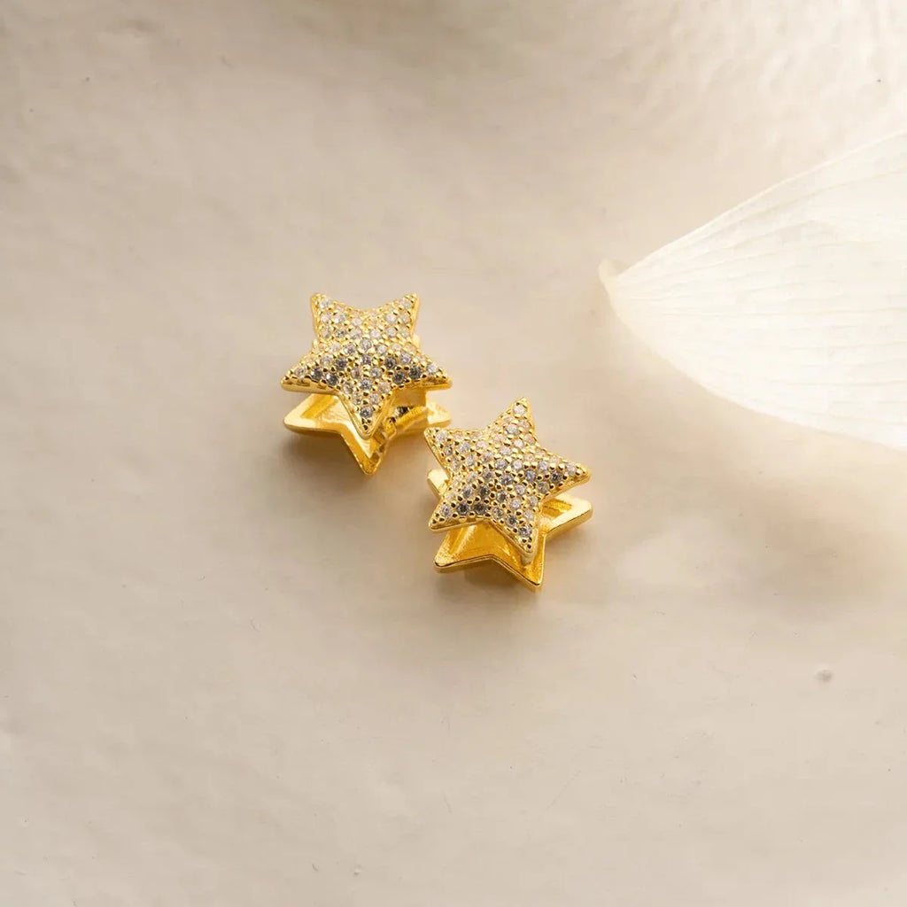 Ögonhänge med stjärnglans | 925 silver