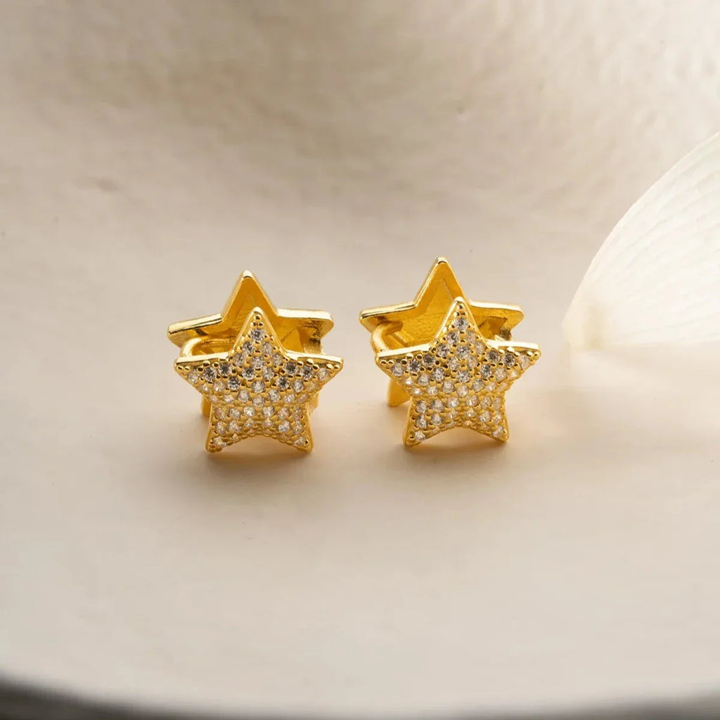 Ögonhänge med stjärnglans | 925 silver