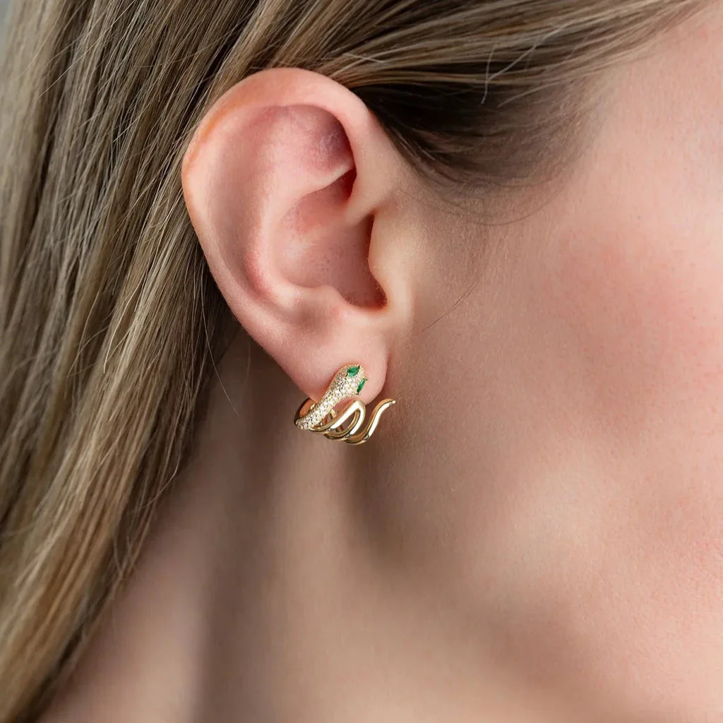 ÖGONHÄNG MED ORMDESIGN | 925 SILVER