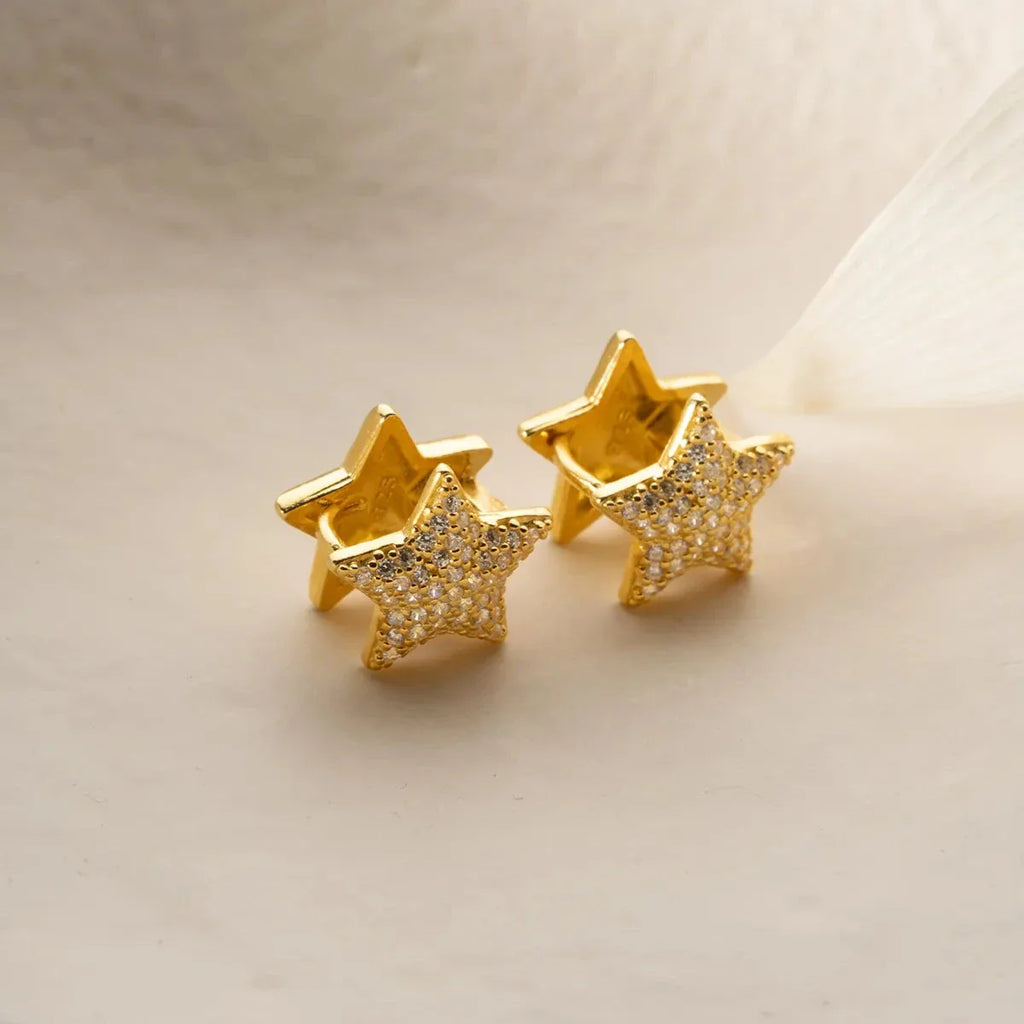 Ögonhänge med stjärnglans | 925 silver