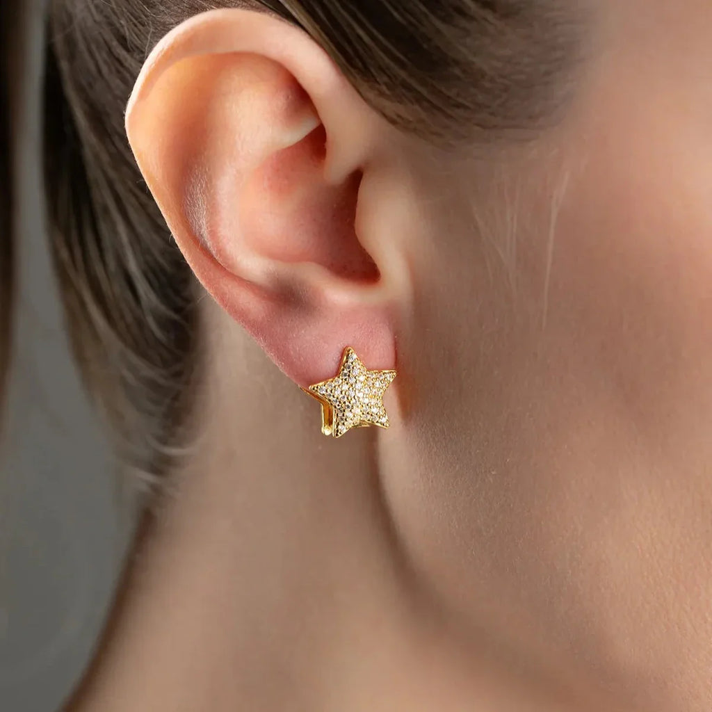 Ögonhänge med stjärnglans | 925 silver