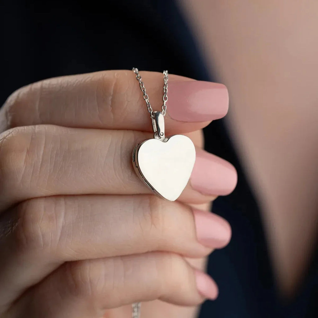 KORALL HJÄRTA KRAGE | 925 SILVER