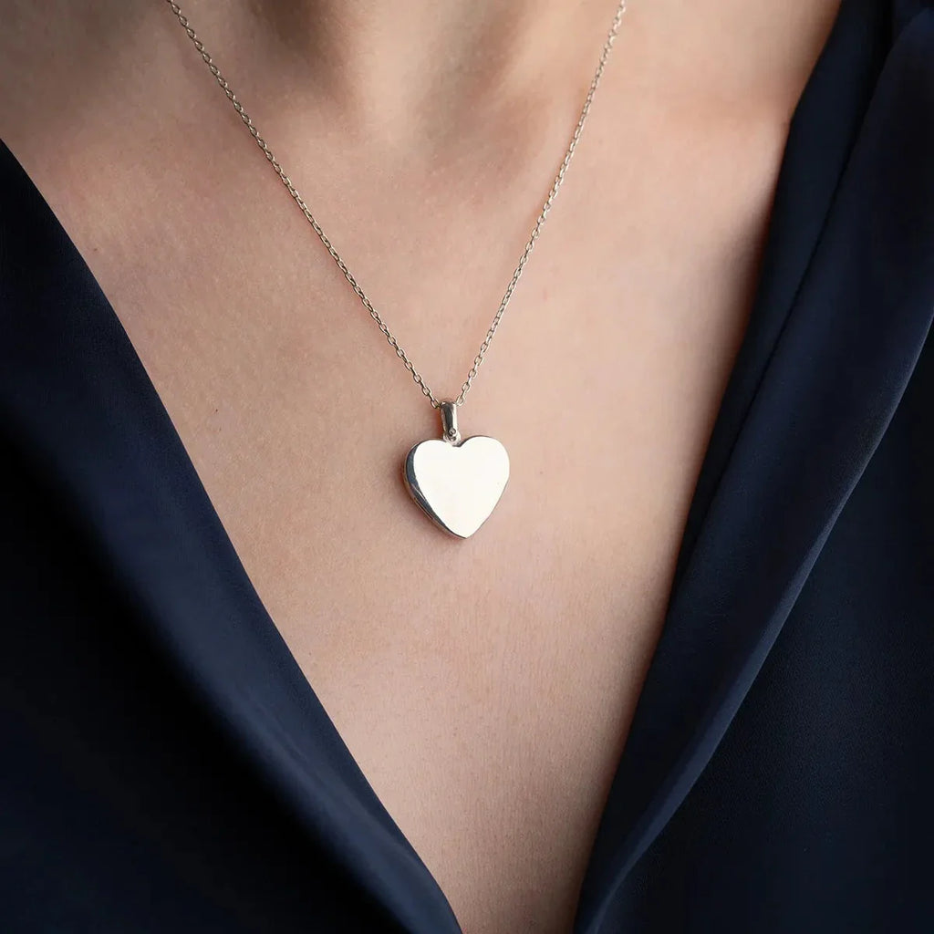 KORALL HJÄRTA KRAGE | 925 SILVER