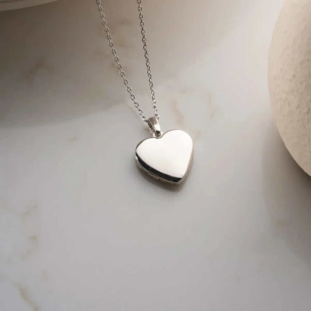 KORALL HJÄRTA KRAGE | 925 SILVER