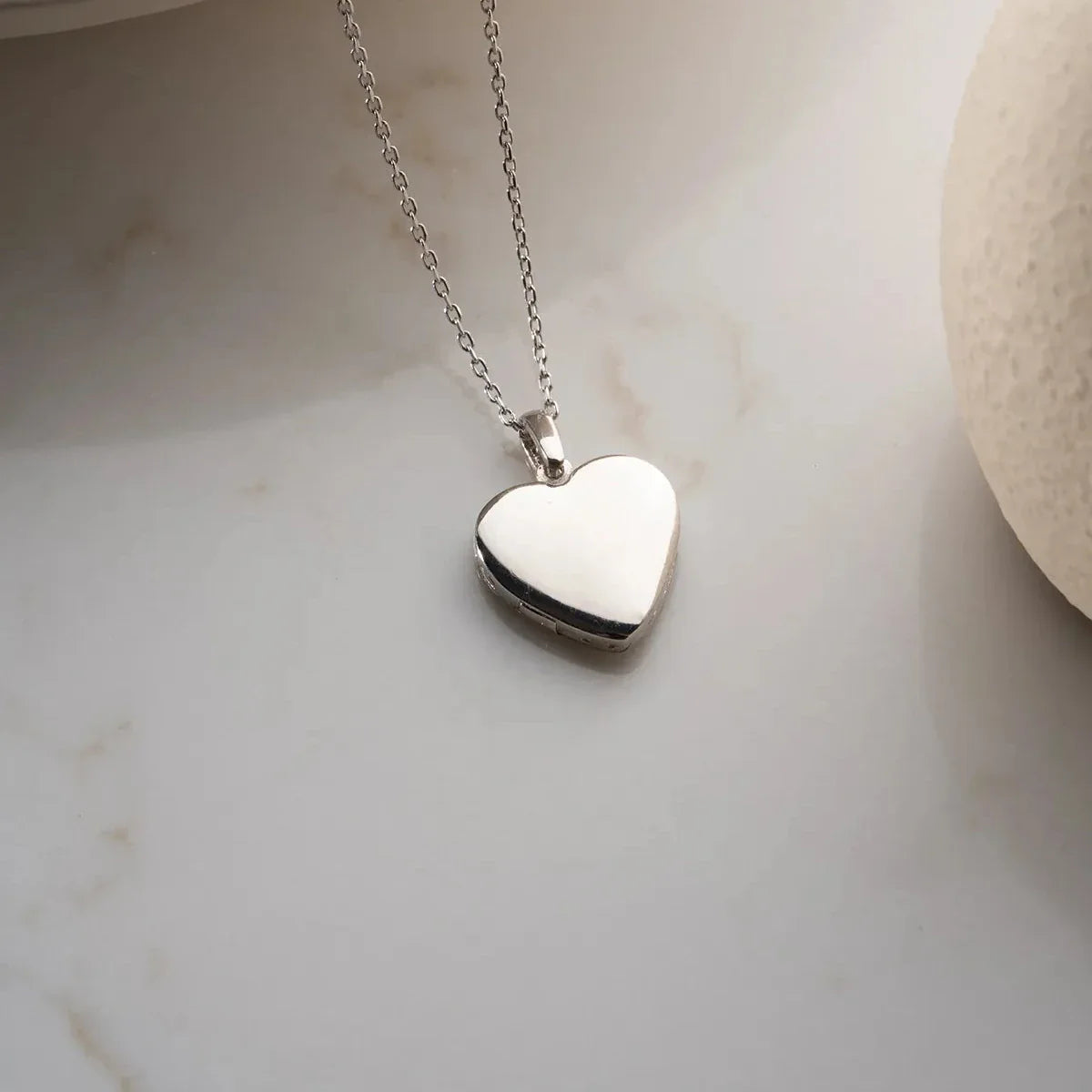 KORALL HJÄRTA KRAGE | 925 SILVER