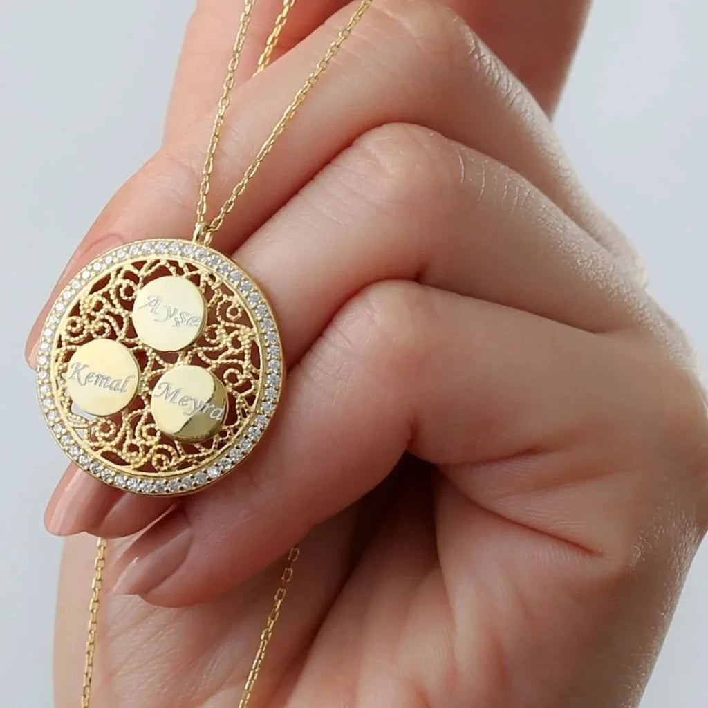 KRAGE MED TRE GRAVER | 925 SILVER