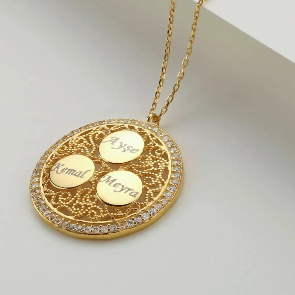 KRAGE MED TRE GRAVER | 925 SILVER