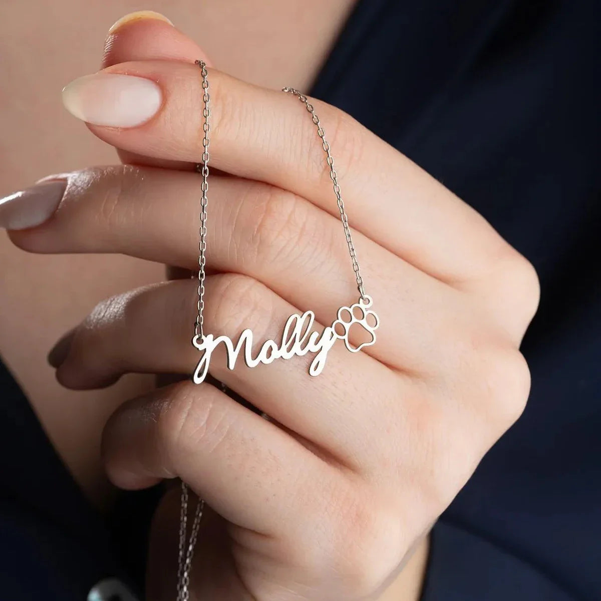 NAMNHALSBAND MED KASS | 925 SILVER