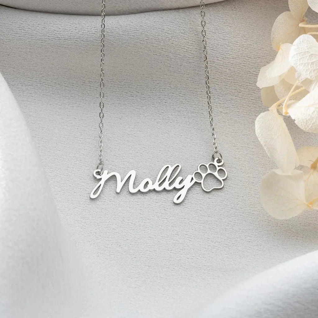 NAMNHALSBAND MED KASS | 925 SILVER