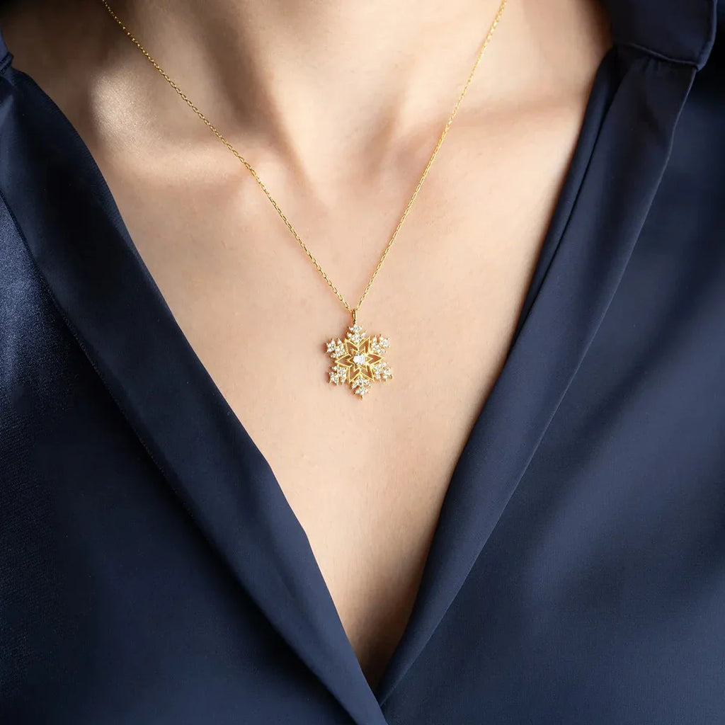 SNÖFLINGA & STJÄRN KRAGE | 925 SILVER