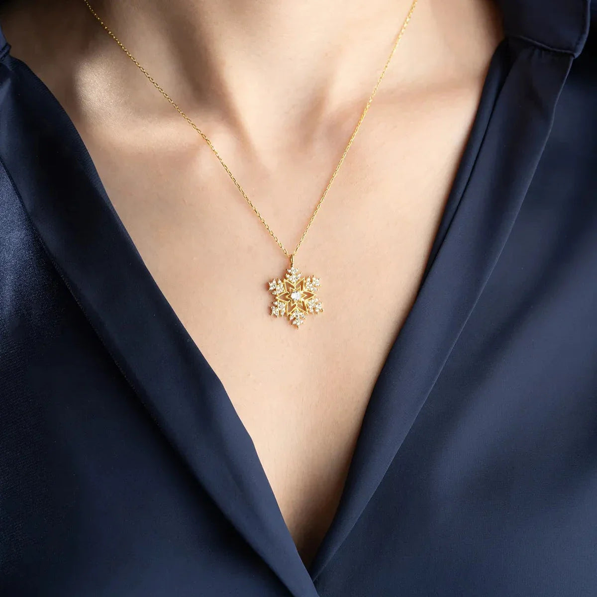 SNÖFLINGA & STJÄRN KRAGE | 925 SILVER