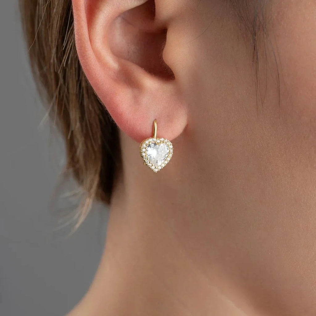 HJÄRTA MED ZIRCONIA STEN HÄNGAR | 925 SILVER