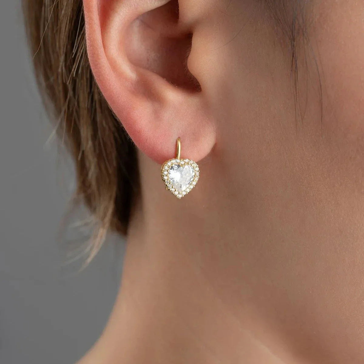 HJÄRTA MED ZIRCONIA STEN HÄNGAR | 925 SILVER