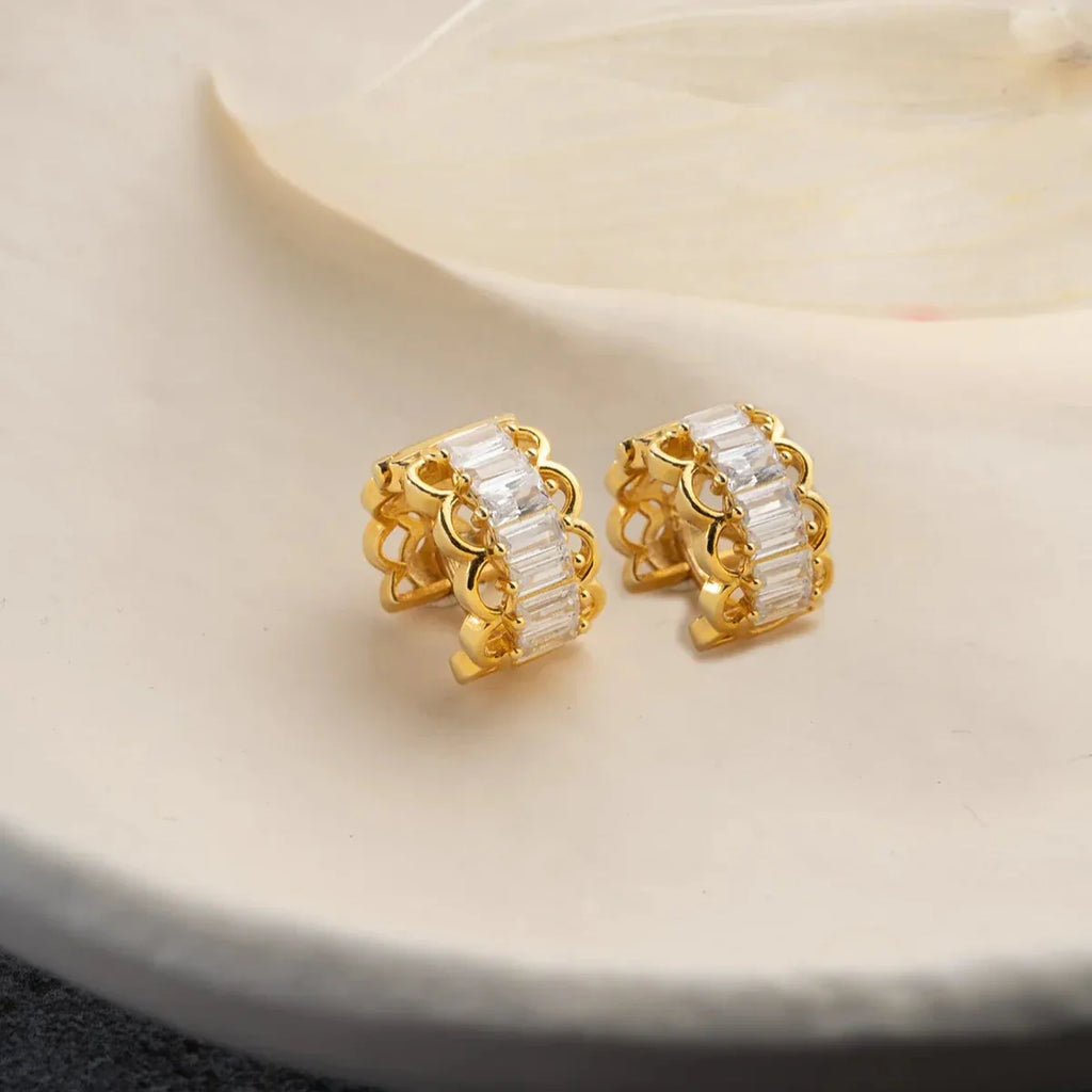 ELARIA VITA BAGUETTE ÖRONHÄNGAR | 925 SILVER