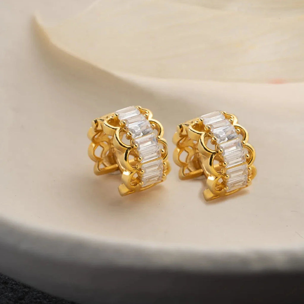 ELARIA VITA BAGUETTE ÖRONHÄNGAR | 925 SILVER