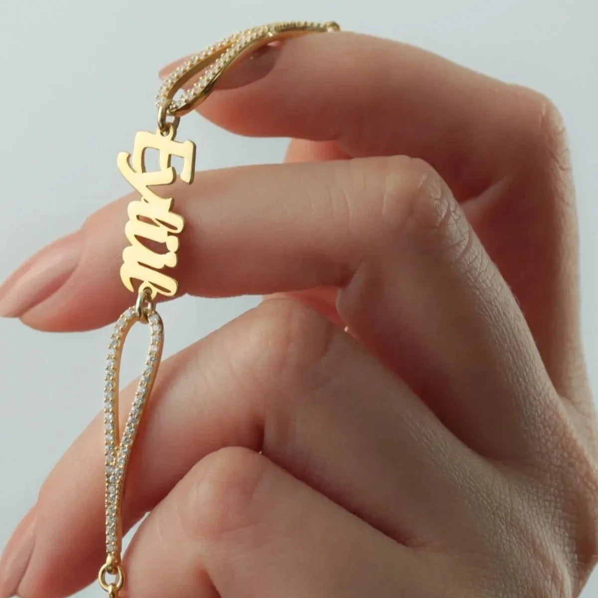 ZIRKONIUM NAMNARMBAND | 925 SILVER