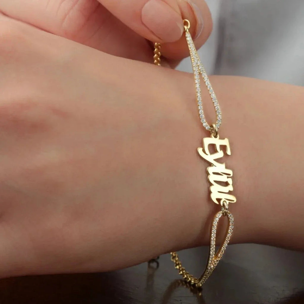 ZIRKONIUM NAMNARMBAND | 925 SILVER