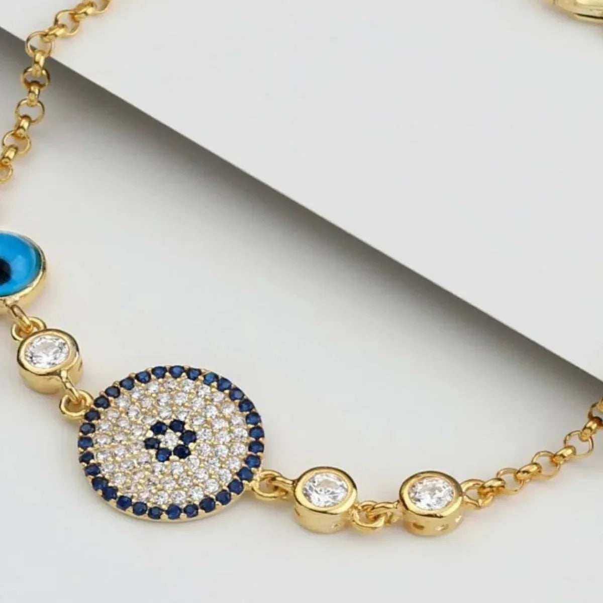 TVÅ NAZAR ARMBAND | 925 SILVER