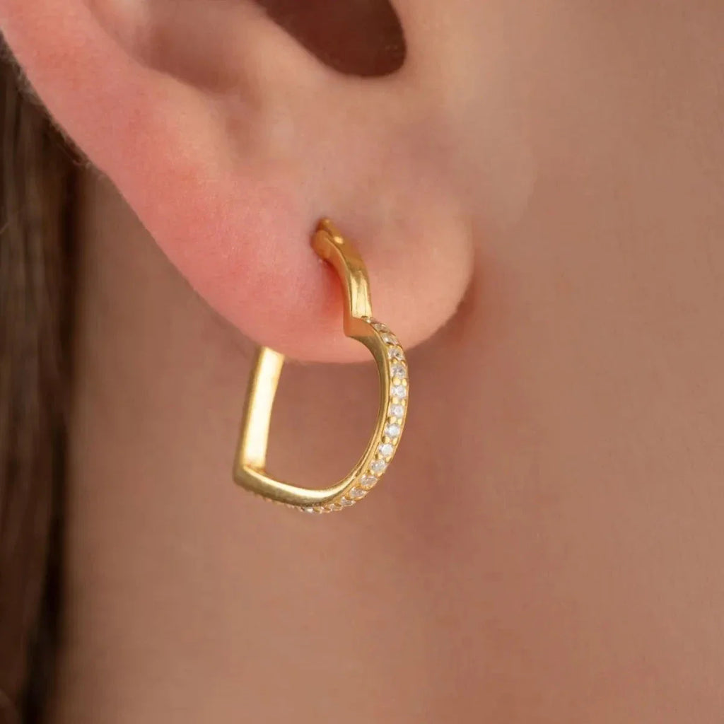 ZIRCONIA HJÄRTAÖRHÄNGEN | 925 SILVER