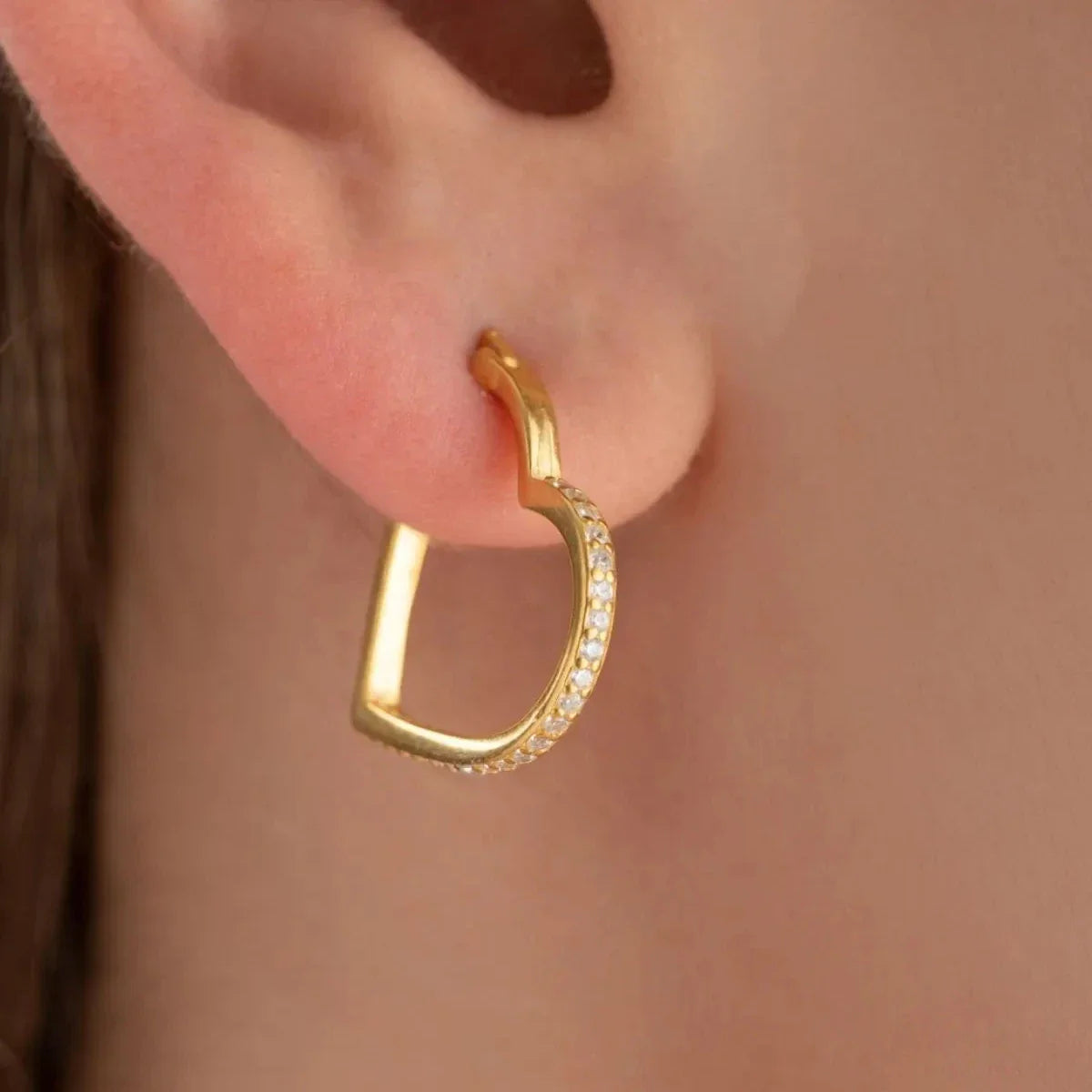 ZIRCONIA HJÄRTAÖRHÄNGEN | 925 SILVER