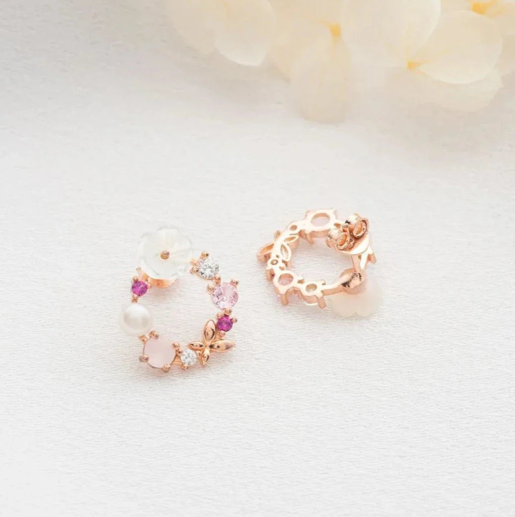 BLOMMKRANSÖRHÄNGEN | 925 SILVER