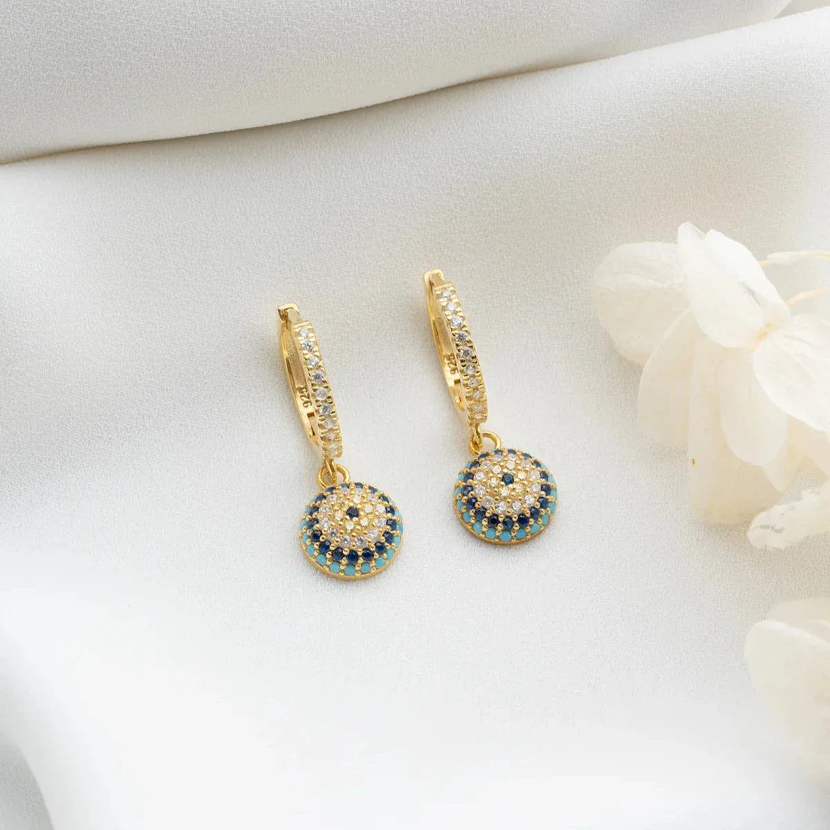 NAZAR EYE ÖRHÄNGEN | 925 SILVER