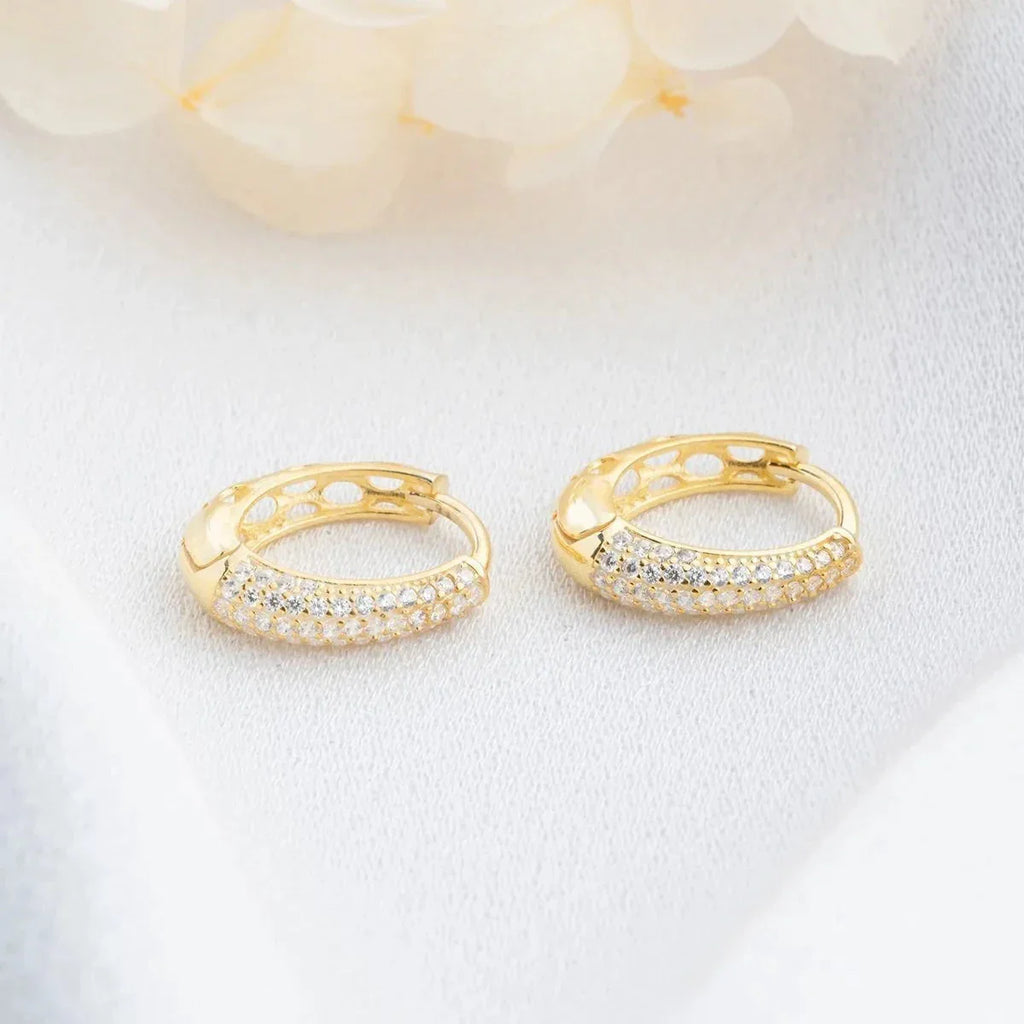 STEN MINI ÖGONHÄNGAR | 925 SILVER