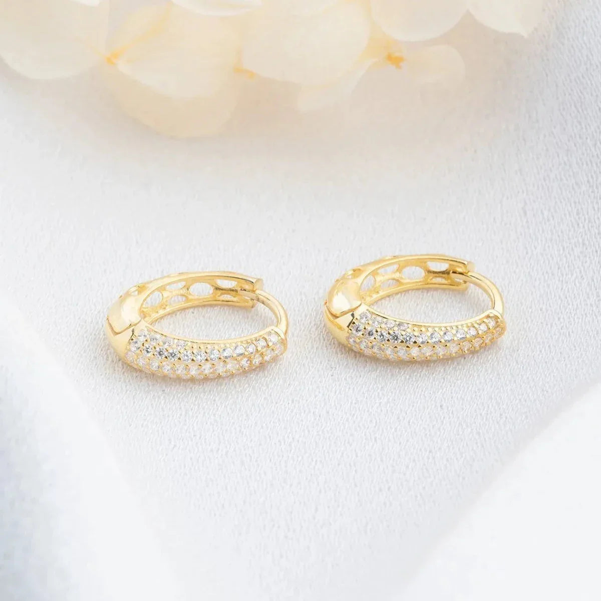 STEN MINI ÖGONHÄNGAR | 925 SILVER