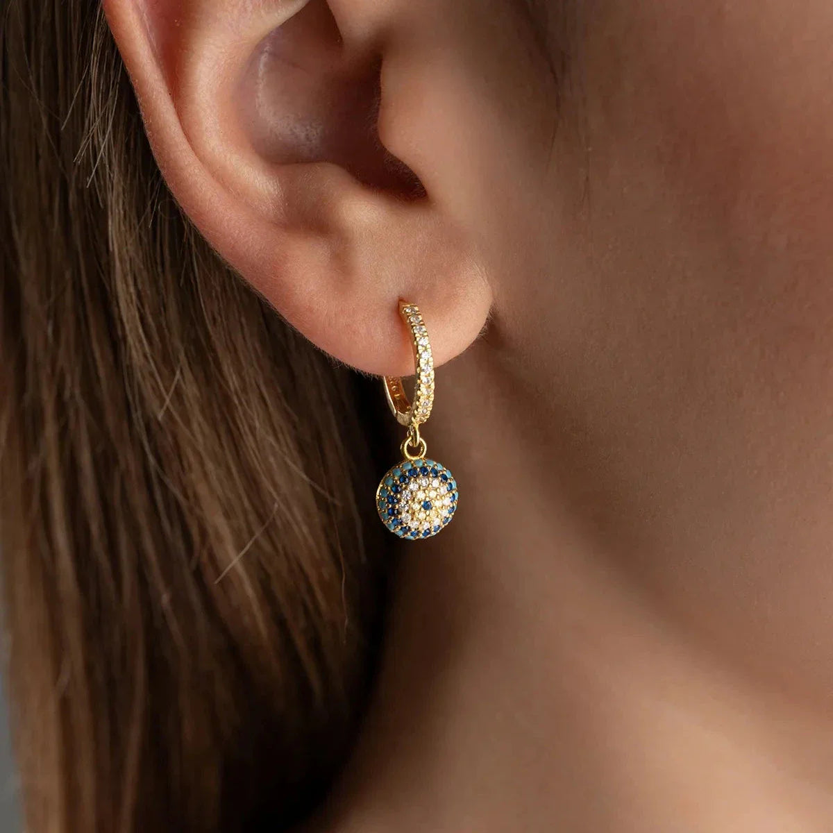 NAZAR EYE ÖRHÄNGEN | 925 SILVER