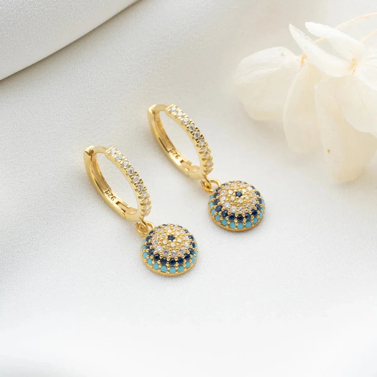 NAZAR EYE ÖRHÄNGEN | 925 SILVER