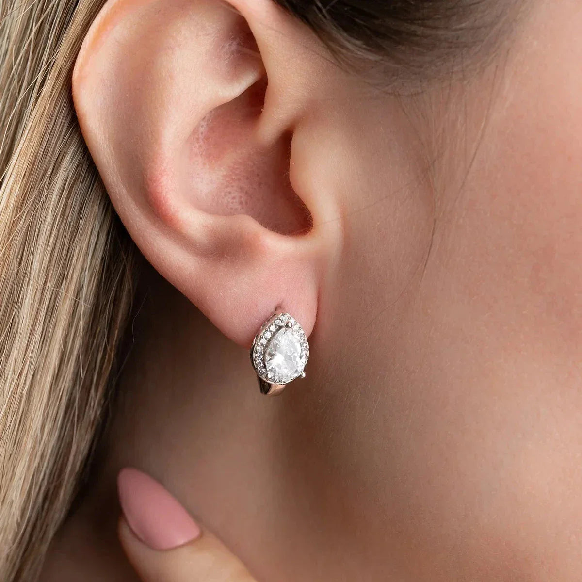 DROPPESTEN X ÖGONHÄNGNING | 925 SILVER