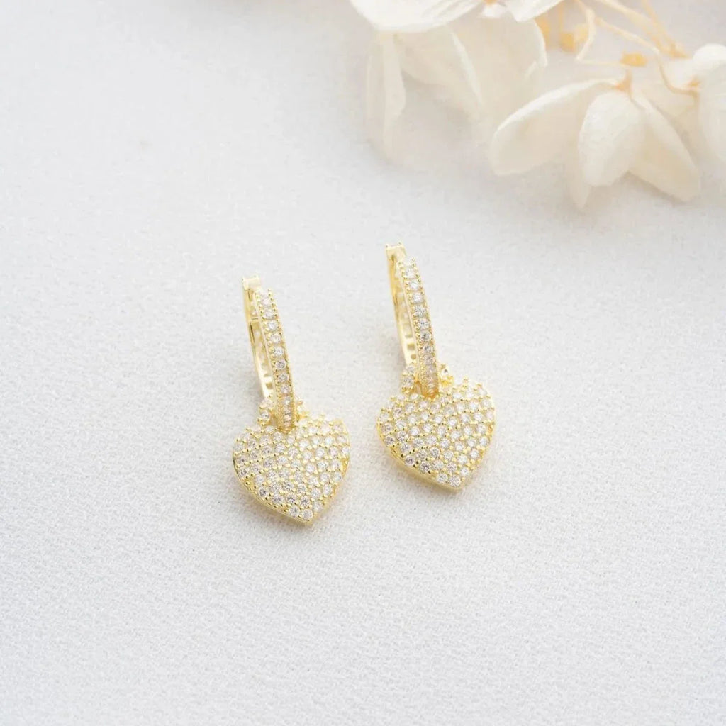 ZIRCONIA HJÄRTAÖRHÄNGEN | 925 SILVER