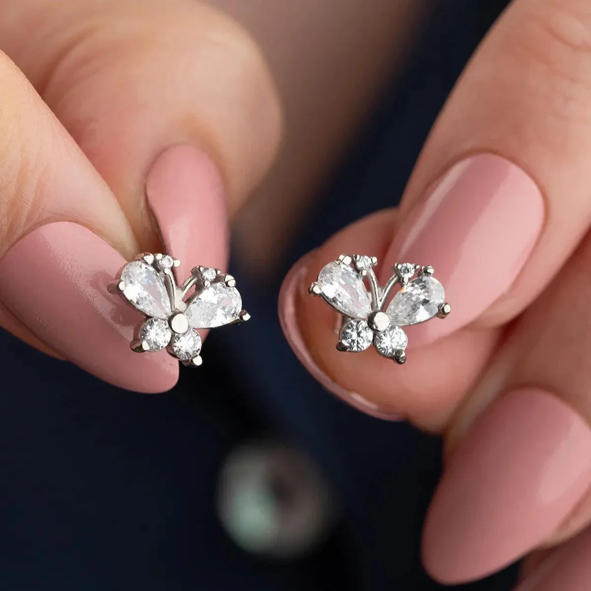 FJÄRILSBAGUETTE-ÖHANGEN | 925 SILVER