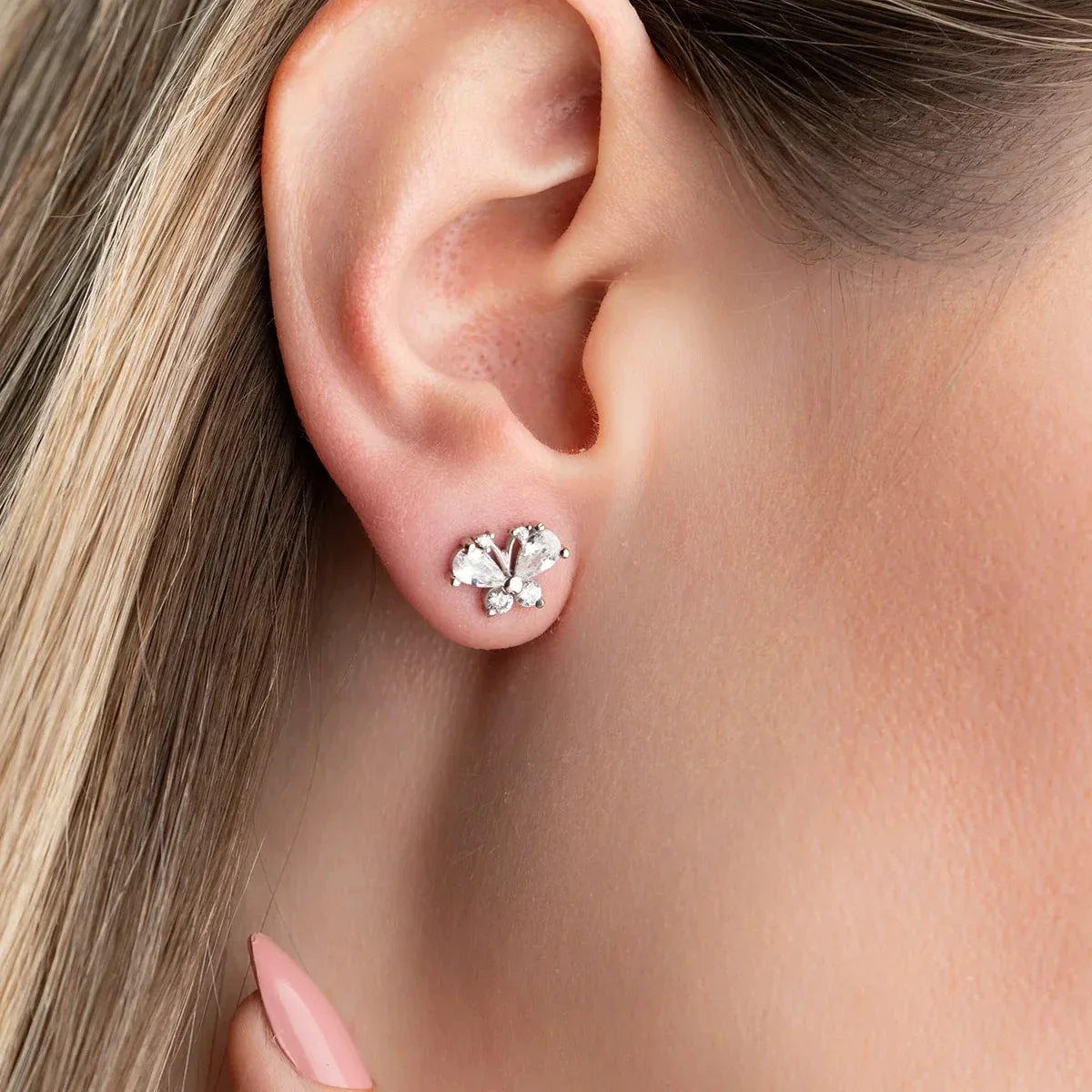 FJÄRILSBAGUETTE-ÖHANGEN | 925 SILVER