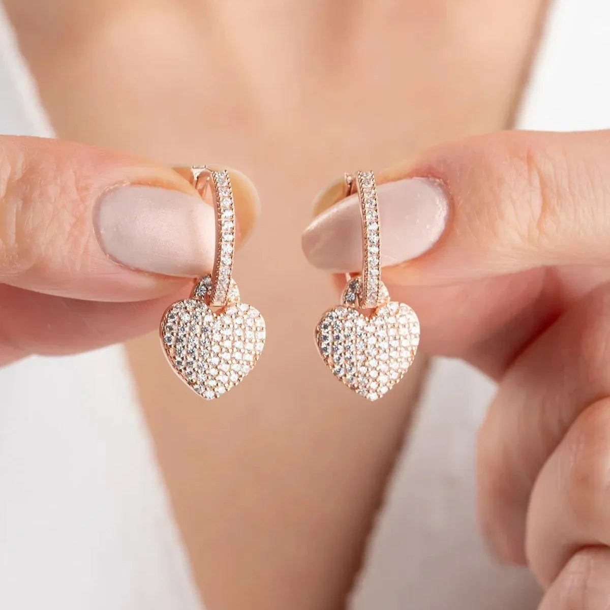 ZIRCONIA HJÄRTAÖRHÄNGEN | 925 SILVER