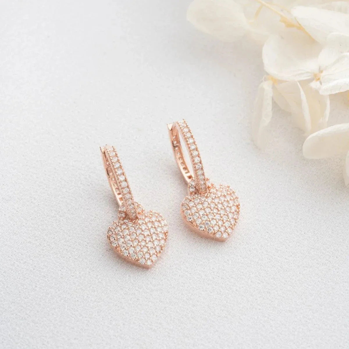 ZIRCONIA HJÄRTAÖRHÄNGEN | 925 SILVER