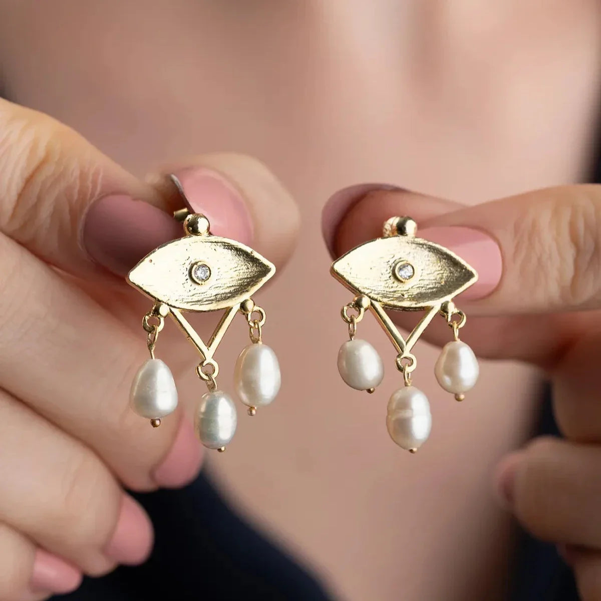 PÄRLÖGON ÖGONHÄNGNING | 925 SILVER