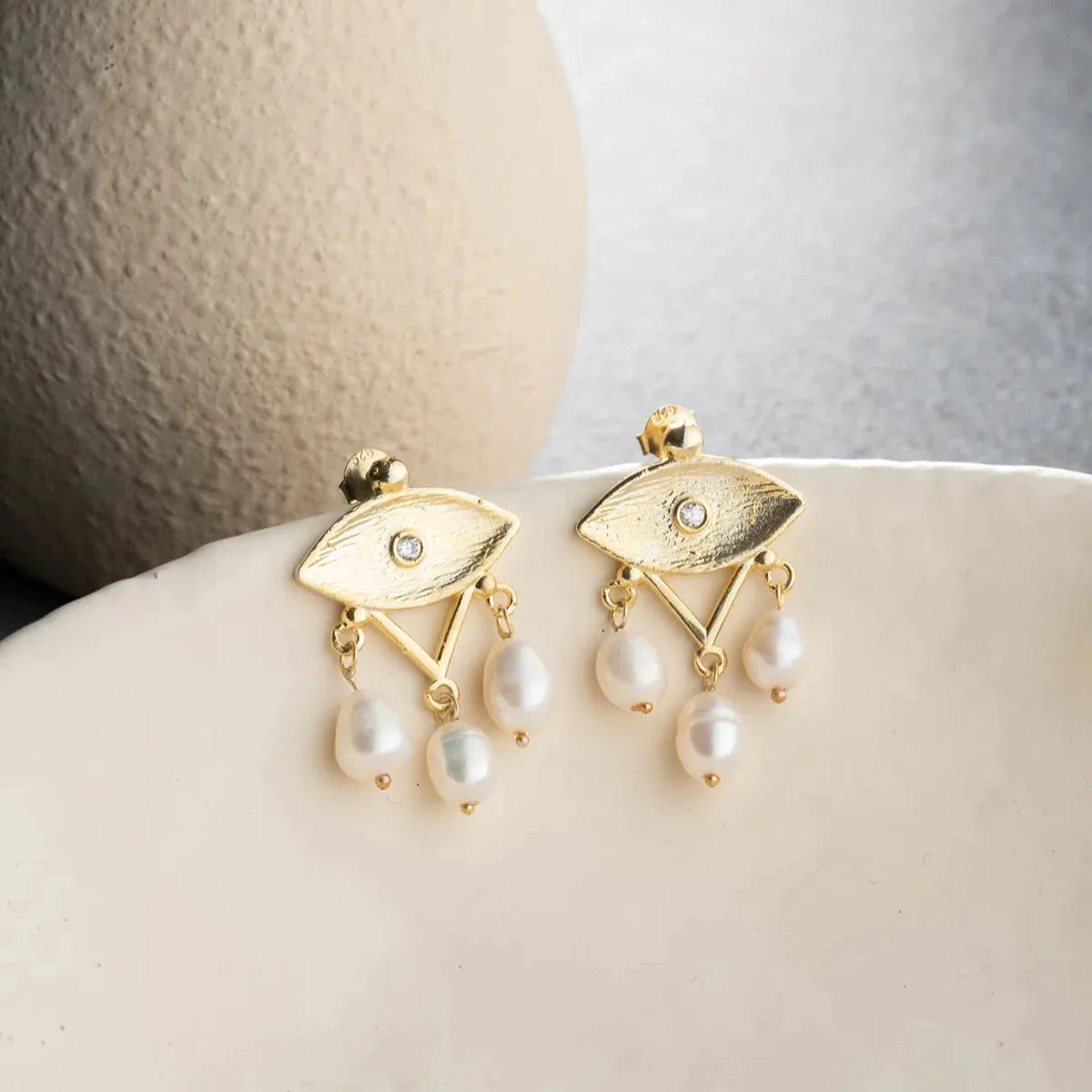 PÄRLÖGON ÖGONHÄNGNING | 925 SILVER