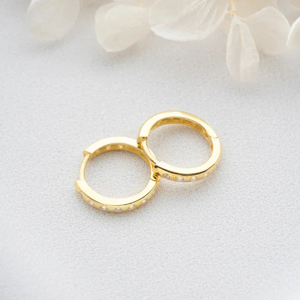 MINI Hoop örhängen ZIRKONIA ÖRHANGEN | 925 SILVER