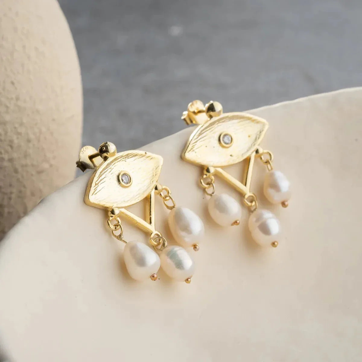 PÄRLÖGON ÖGONHÄNGNING | 925 SILVER